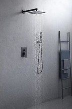 Loretta matte black complete shower set  .Shower System 10 Inches. - £235.67 GBP