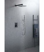 Loretta matte black complete shower set  .Shower System 10 Inches. - $410.29 CAD