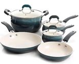 Oster Corbett Forged Aluminum Cookware Set with Ceramic Non-Stick-Induct... - £86.10 GBP