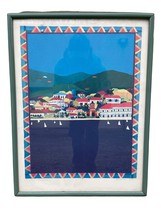 St. Thomas Impressions Signed Print Framed Island Art - £71.21 GBP