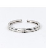 Judith Ripka 18K White Gold Diamond Cuff Bangle Bracelet 1.75 Ct Diamond... - £4,308.82 GBP