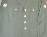 DEROSSI &amp; SON SERGE AG-489 CLASS A DRESS GREEN ARMY UNIFORM JACKET COAT 37S - $40.49