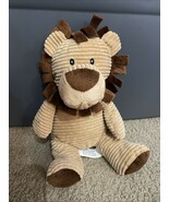 Lion Baby Lovey Brown Tan Ribbed Terry Tabs 12&quot; Plush Stuffed Animal Tar... - $117.65 MXN