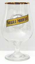 Negra Modelo Cerveza .4L Gold Rim Signature Tulip Style Chalice Glass - $29.69