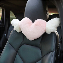 Car Headrest Fashionable Lovely Heart with Wing Neck Pillows Cushion for Women W - £35.63 GBP