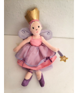 Target Fairy Doll Plush Soft Toy Pink Purple Blonde Yarn Hair Star Wand ... - £28.71 GBP