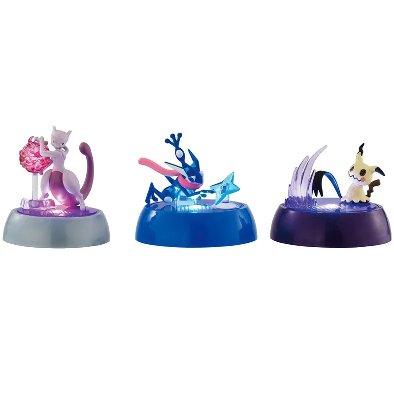 Japanese Bandai Genuine Gacha Scale Model Pokemon Luminous Base Mewtwo Greninja - £24.07 GBP+