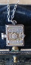 Antique Vintage Victorian 1880-s Holy Bible  with Prayers Inside on Modern Chain - £77.55 GBP