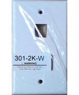 Keystone Wall Plate, White, 2 Hole, Single Gang  301-2K-W - Lot of 20 - NEW - $39.86 CAD