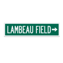 Retro Lambeau Field Green Bay Road Sign - £23.23 GBP