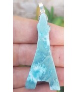 larimar carved EIFFEL tower 925 sterling silver Gemstone pendant (jola-12)  - €69,26 EUR larimar carved EIFFEL tower 925 sterling silver Gemstone pendant (jola-12)  - €69,26 EUR