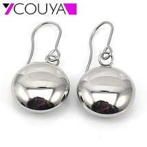 Hot Sale Fashion Surgical Steel Hollow Round Dangle Drop Earrings for Girls cost - £14.53 GBP