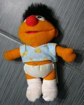 Fisher Price Jim Henson Sesame Street Baby Ernie Rubber Duckie Outfit 8&quot; Plush - £11.79 GBP
