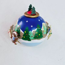 Noma Rotating Christmas Ornament World Bears Tree 3 Inch Vintage Holiday - £11.61 GBP