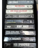 Lot of 15 Male Music Cassettes - jim croce, kenny rogers, rick springfield - $558.84 MXN
