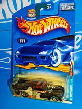Hot Wheels 2002 He-Man Series #91 &#39;41 Willys Coupe Black w/ 5SPs China Base - £2.32 GBP