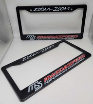 Brand New Universal 2PCS Mazdaspeed Abs Plastic Black License Plate Frame Cover - £15.98 GBP