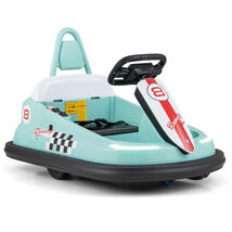 6V kids Ride-on Bumper Car with 360° Spinning and Dual Motors-Green - $136.85