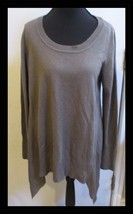 Fashion Bug Gray Ladies Pullover Sweater Long Sides Size Medium - €11,27 EUR