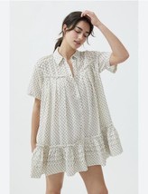 Urban Outfitters Call It Home Shirt Frock Dress Boho Babydoll Size Medium - £29.05 GBP
