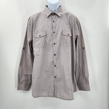 Axist Gray Adult Mens Button Up Long Sleeve Dress Shirt Extra Large - $30.00