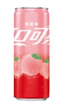 2 Cans of Coca-Cola Coke Peach Flavored Soft Drink Soda 330ml Each - NEW - - $27.09