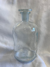 Atq TCW Co USA Clear Glass Apothecary Pharmaceutical Bottle Ground Glass... - $29.95