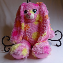 Build A Bear Blossom Bunny Plush  Pink Tie Dye Rabbit 2017 Stuffed Anima... - $11.60