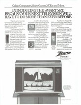 1983 Zenith TV Print Ad Vintage Electronics System 3 SY1963W 8.5&quot; x 11&quot; - $19.11