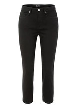 Aniston Droit Jambe Capri Jean en Noir 18 Grande L23 (fm2-3) - £30.05 GBP