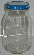 Vintage Miracle Whip Salad Dressing Large Glass Ball Jar w/Original Meta... - $18.81