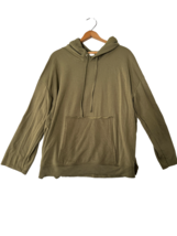 ZARA COLLECTION Womens Sweatshirt Oversized Hoodie Long Sleeve Olive Gre... - $11.51