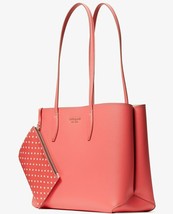 Kate Spade All Day Large Tote Peach Melba Leather Pouch PXR00297 NWT $228 Y - £86.45 GBP
