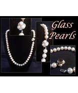 1950&#39;s Gorgeous Glass Pearl Necklace - £66.10 GBP