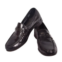 Nunn Bush Shoes Mens Size 9 Penny Loafers Black Leather Moc Toe Slip On Low Top - £18.55 GBP