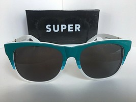 New RetroSuperFuture White Turquoise  Classic Sunglasses Italy - £127.49 GBP