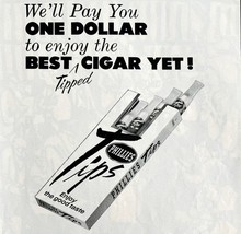 Phillies Tips Cigars 1965 Advertisement Tobacco Enjoy The Good Taste DWII10 - $559.03 MXN