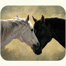 FIDDLER&#39;S ELBOW &quot;Hearts Desire&quot; Horses M10 Mouse Pad/Coaster~9&quot;x8″~Made ... - $12.12