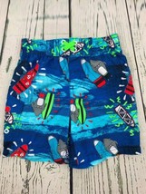 Boys Quick Dry Beach Swim Trunk Printed Board Shorts Sharks 3t - £10.32 GBP