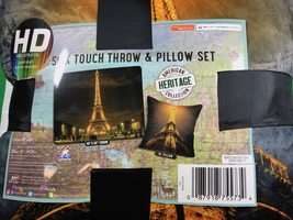 American Heritage Collection Pillow and Silk Touch Throw Set (Paris Photo) - $22.95