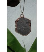 Electroformed Copper   raw sapphire Necklace   blue sapphire - $40.15+