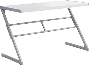 Simple Modern Study Laptop Table For Home &amp; Office Computer Desk-Z-Shape... - $210.99