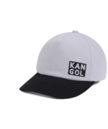 Kangol Cut Out Logo Baseball Style Stretch Fit Logo Gray Cap Hat S/M &amp; L/XL - £21.54 GBP