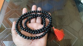 Mala d&#39;origine en ébène noir, taille de perles de 6 mm - £23.27 GBP