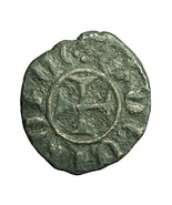 Cilician Armenia Medieval Coin Uncertain Hetoum II 22mm King / Cross 04388 - £16.40 GBP