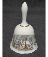 Currier &amp; Ives Old Grist Mill RARE 5.25&quot; Bell AVON REPRESENTATIVE EXCLUS... - $14.50