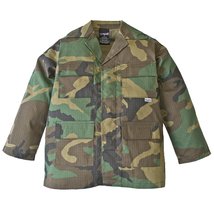 Trendy Apparel Shop Youth Kid&#39;s Battle Dress Uniform Camouflage Print Top - BDU  - £27.96 GBP