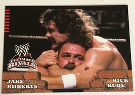 Jake Snake Roberts Vs Rick Rude WWE wrestling Ultimate Rivals trading Card #81 - $2.48