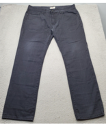 Rivet De Cru Jeans Men 38x34 Black Denim Cotton Pockets Relaxed Fit Stra... - $514.78 MXN