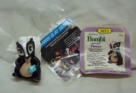 VINTAGE 1988 Walt Disney Bambi FLOWER THE SKUNK 2&quot; Action Toy McDonald&#39;s... - £11.24 GBP